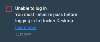 How to login to Docker Desktop for Linux